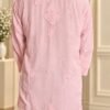 Mera Muslin in Blush Pink - hand-embroidered Chikankari by Unique Creation