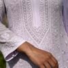 Rang-e-Lavender in Lavender - hand-embroidered Chikankari by Unique Creation